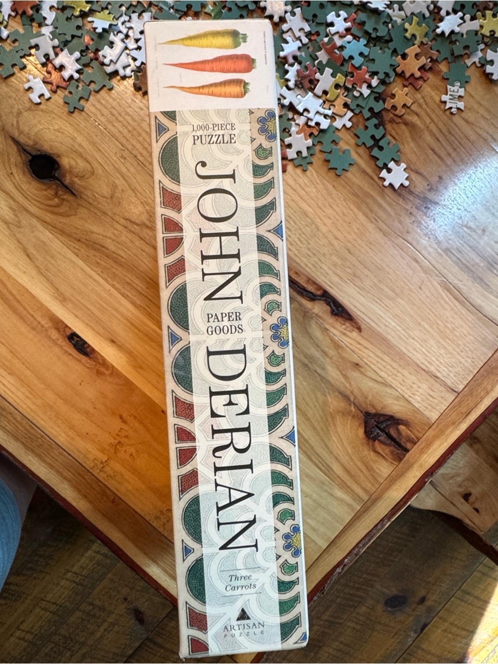 John Derian Three Carrots 1000 piece puzzle with art image - Picture 8 of 14